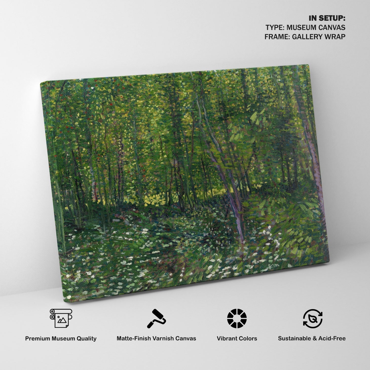 Trees and Undergrowth, Van Gogh Painting