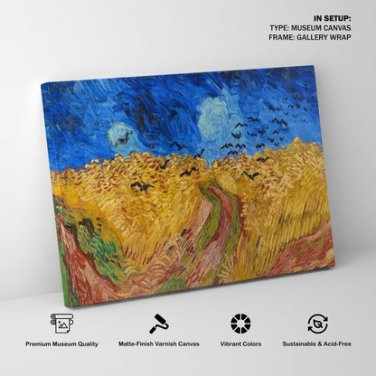 Wheatfield with Crows, Van Gogh Painting