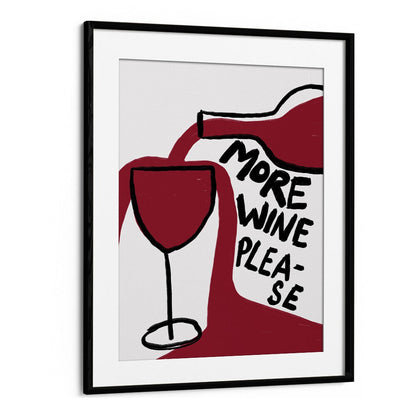 Charming "More Wine Please, Bar" art print adds a cozy touch to any café or home space by Athene Fritsch.