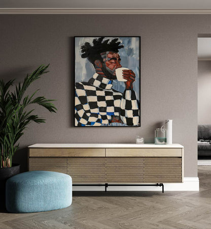 MAGIC IN COFFEE , PORTRAITS & FIGURATIVE ILLUSTRATIONS