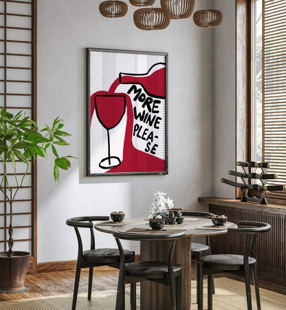 MORE WINE PLEASE , BAR & CAFE ART