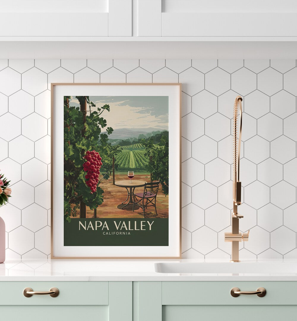 NAPA VALLEY - CALIFORNIA , BAR & CAFE ART