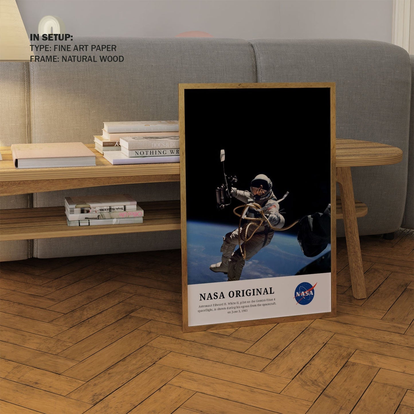 Astronaut on the Gemini-Titan 4, NASA Art Posters