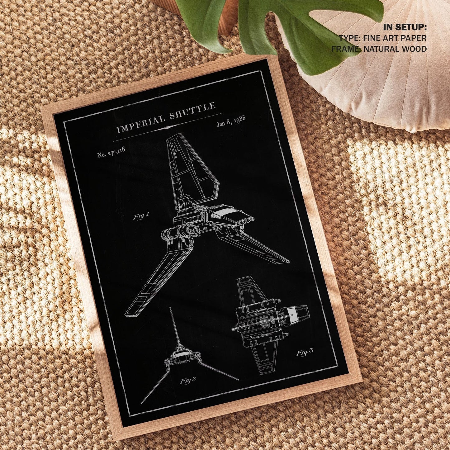 Chalk Imperial Shuttle, Blueprint Patent Art