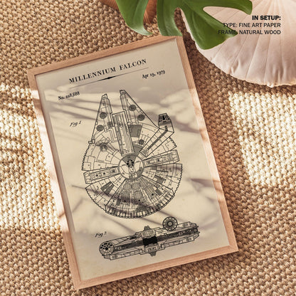 Millennium Falcon, Blueprint Patent Art