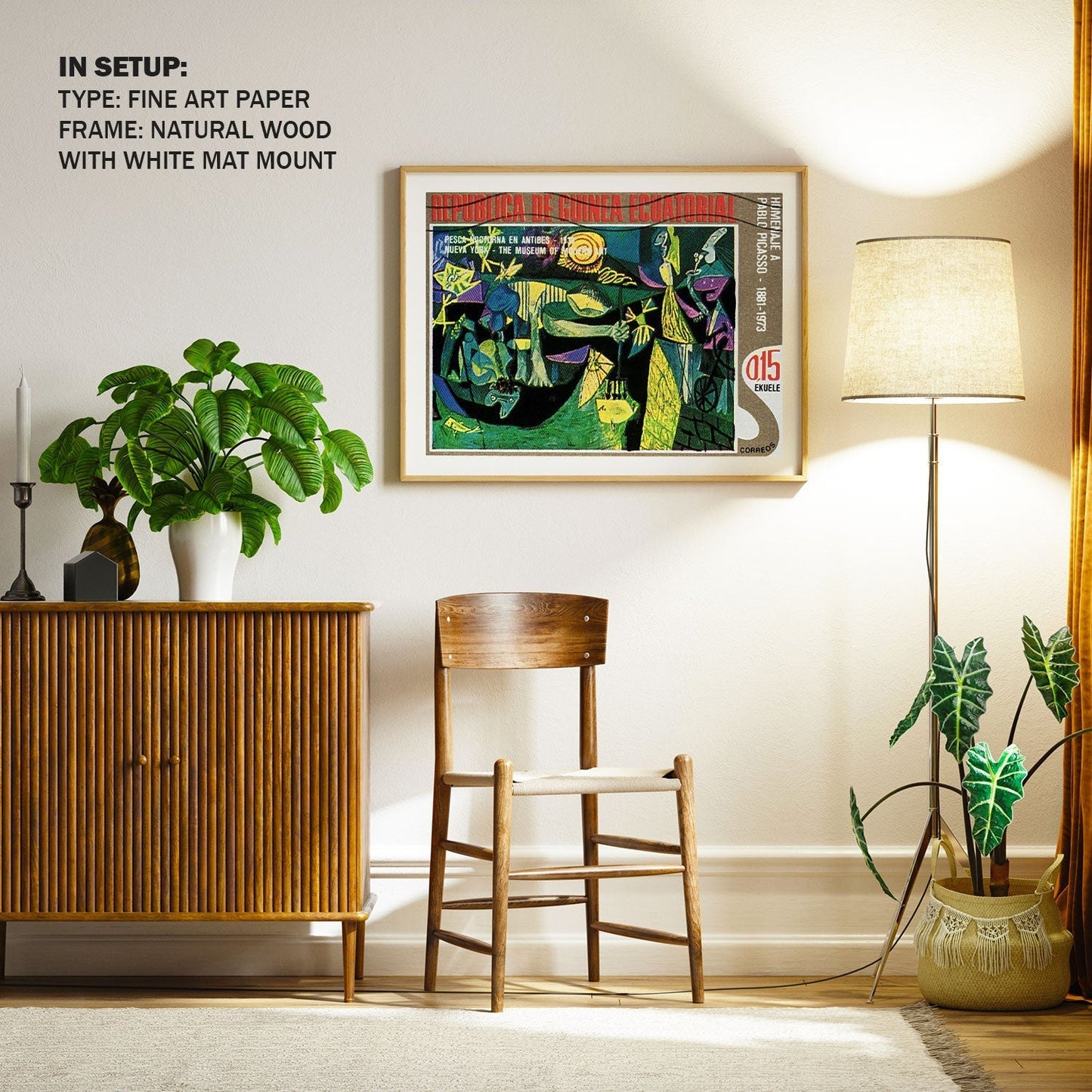 Fisherman at night from Antibes, Picasso Painting