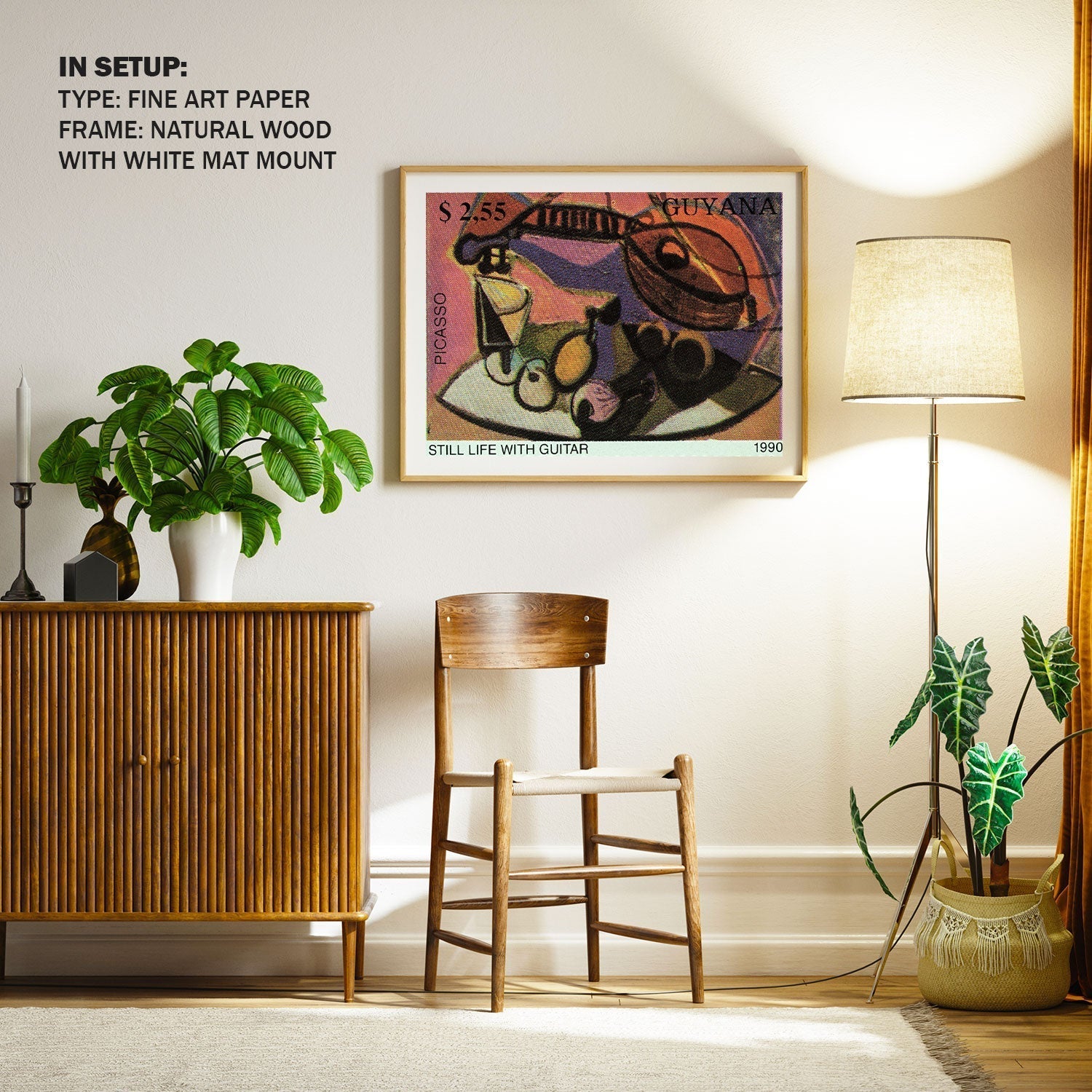 Still Life with Guitar, Picasso Painting