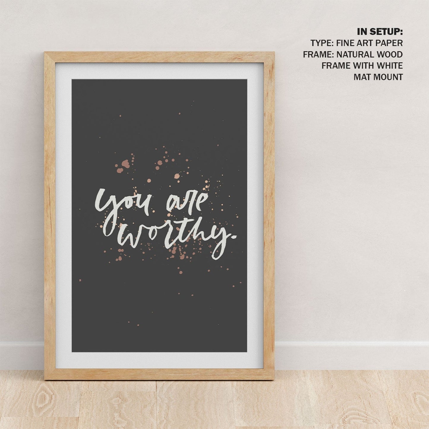 You are worthy, Motivational Posters