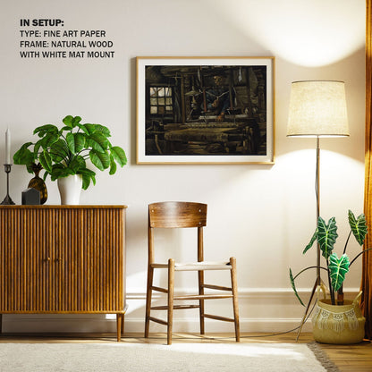 A Weavers Cottage, Van Gogh Painting