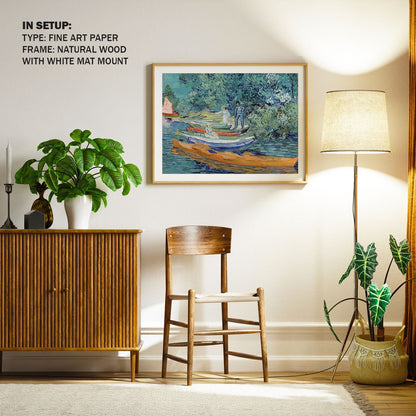 Bank of the Oise at Auvers, Van Gogh Painting