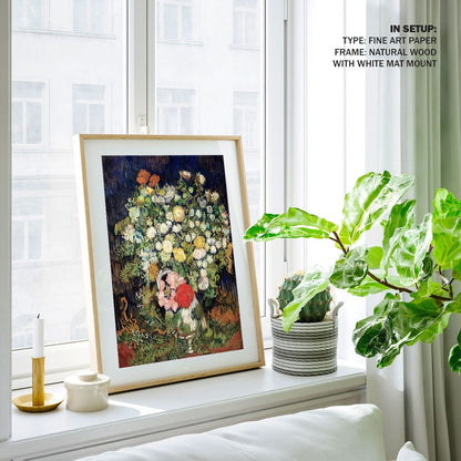 Bouquet of Flowers in a Vase, Vincent Van Gogh Painting