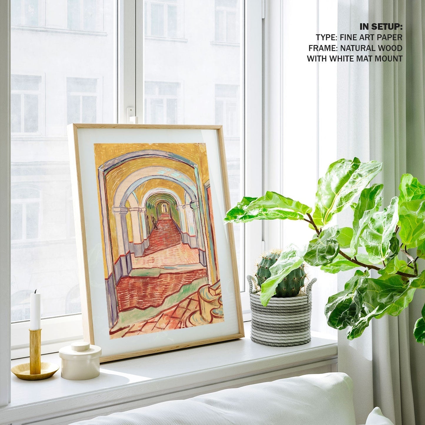 Corridor in the Asylum, Vincent Van Gogh Painting