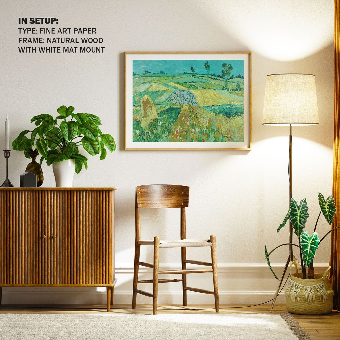 Die Ebene Von Auvers, Van Gogh Painting