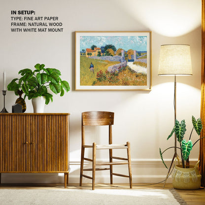 Farmhouse in Provence, Van Gogh Painting