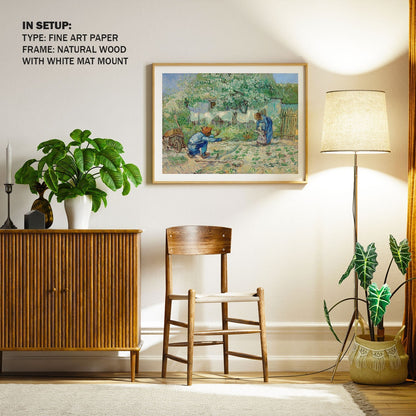 First Steps after Millet, Van Gogh Painting