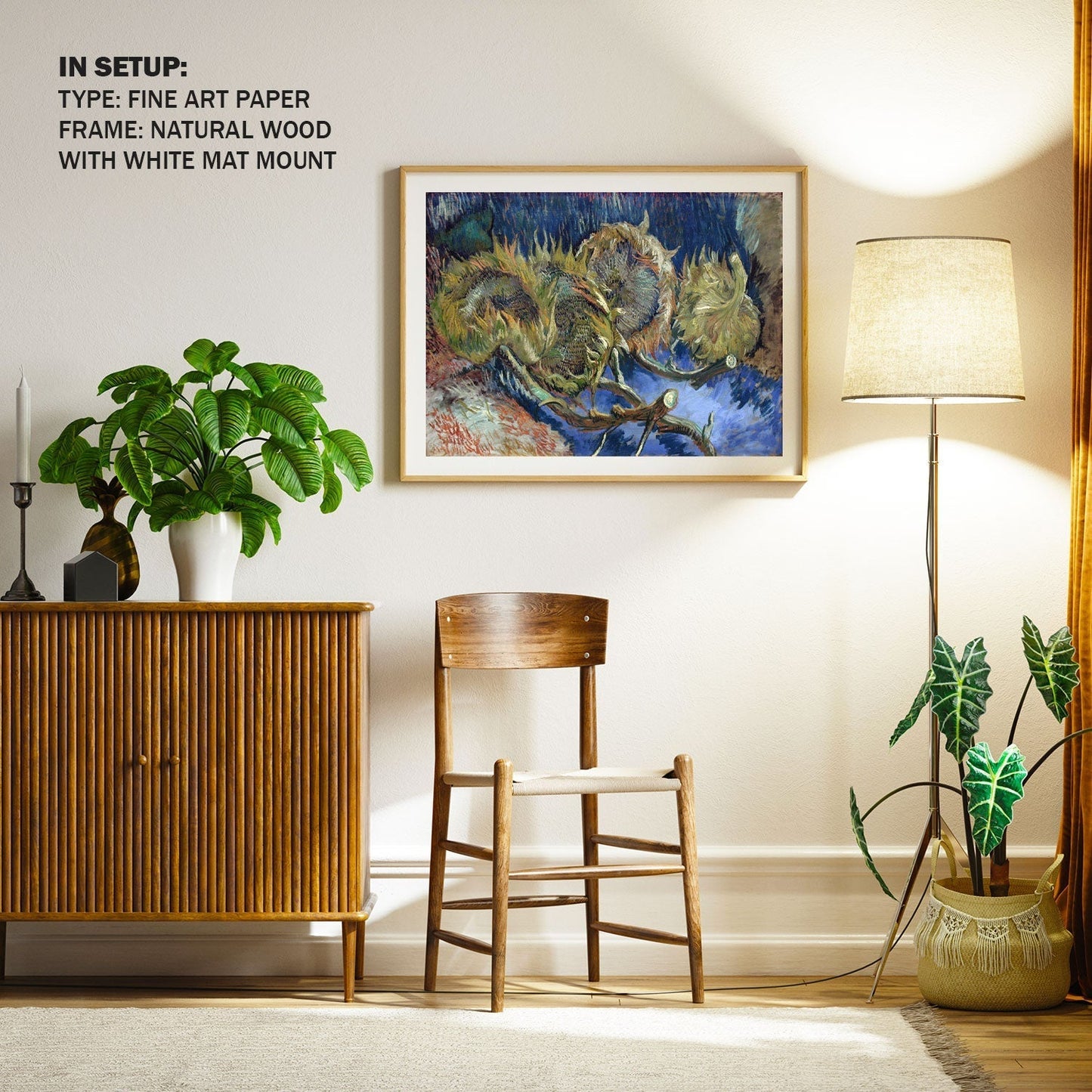 Four Withered Sunflowers, Van Gogh Painting