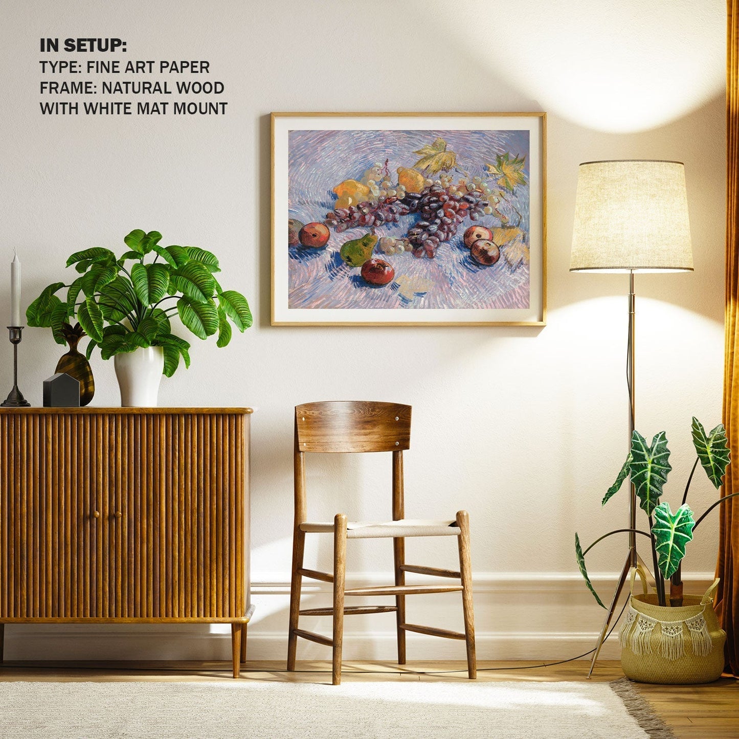 Grapes Lemons Pears and Apples, Van Gogh Painting