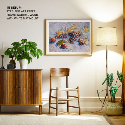 Grapes Lemons Pears and Apples, Van Gogh Painting