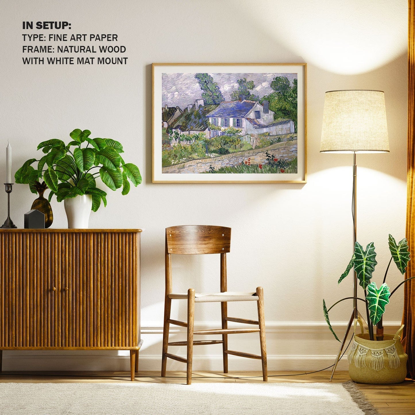 Houses at Auvers, Van Gogh Painting