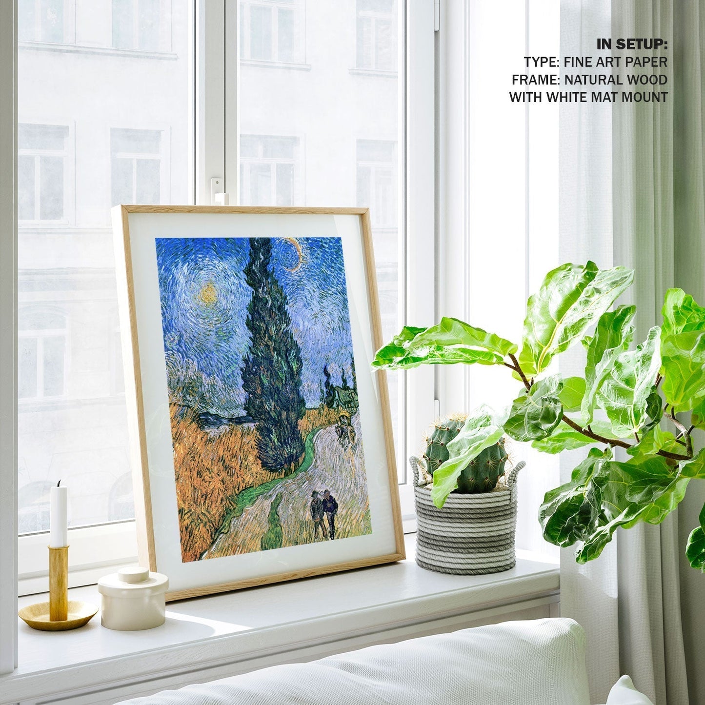 Road with Cypress and Star, Vincent Van Gogh Painting