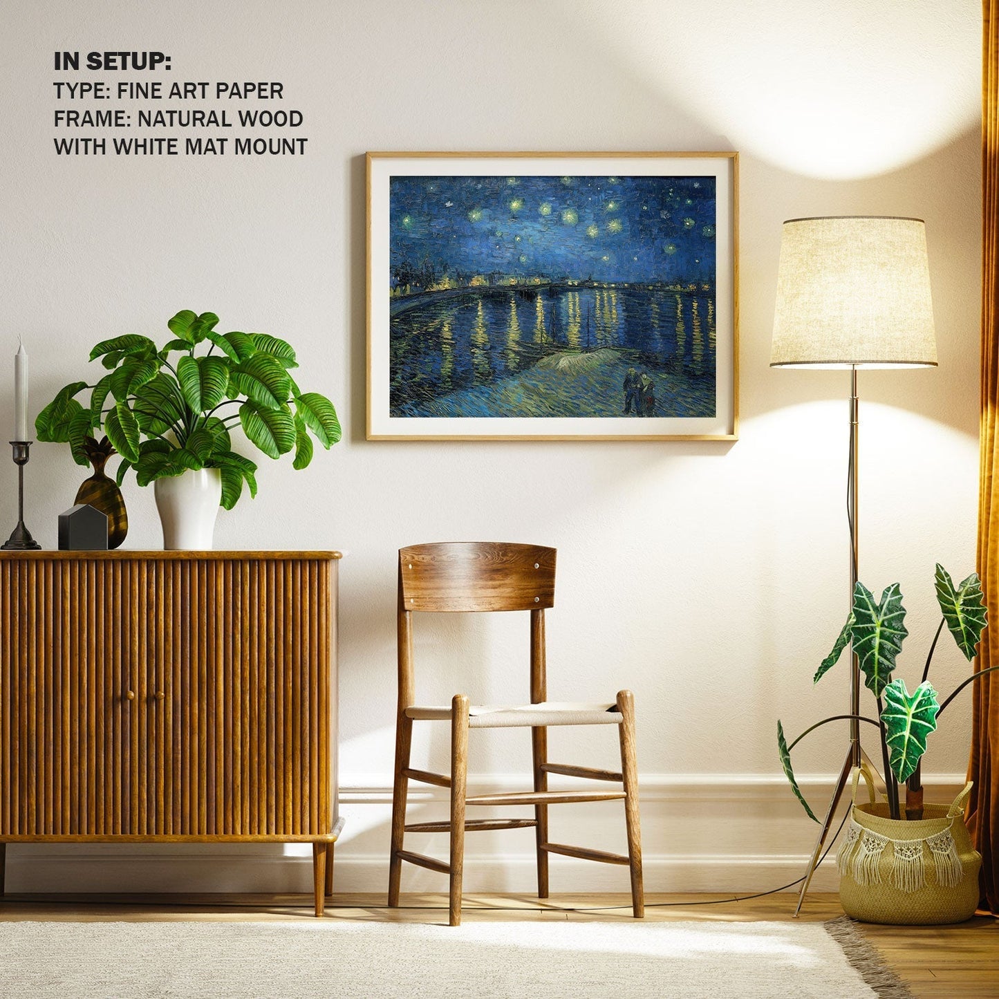 Starry Night Over the Rhone, Van Gogh Painting