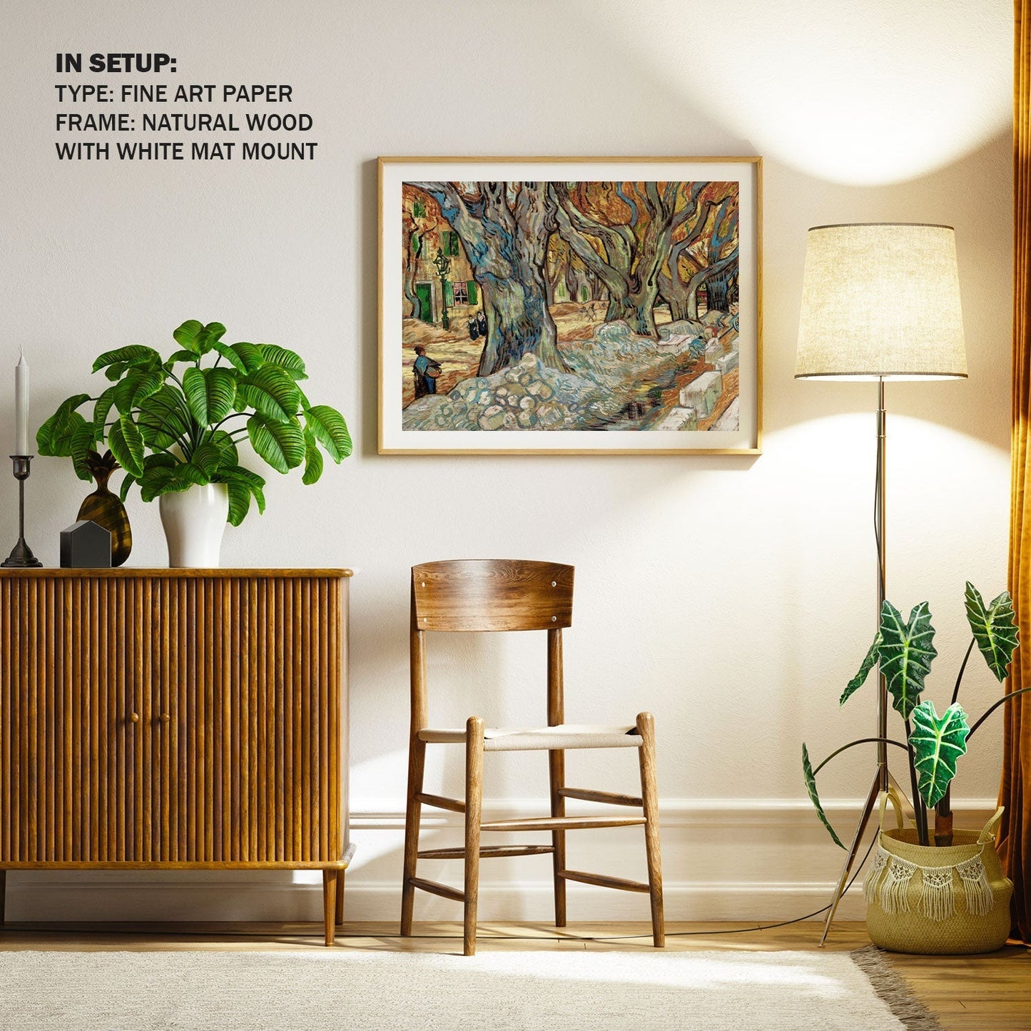 The Large Plane Trees, Van Gogh Painting