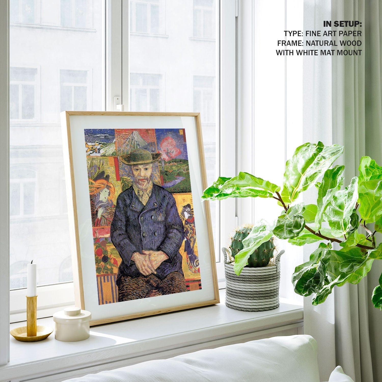 Van Gogh portrait of pere, Vincent Van Gogh Painting