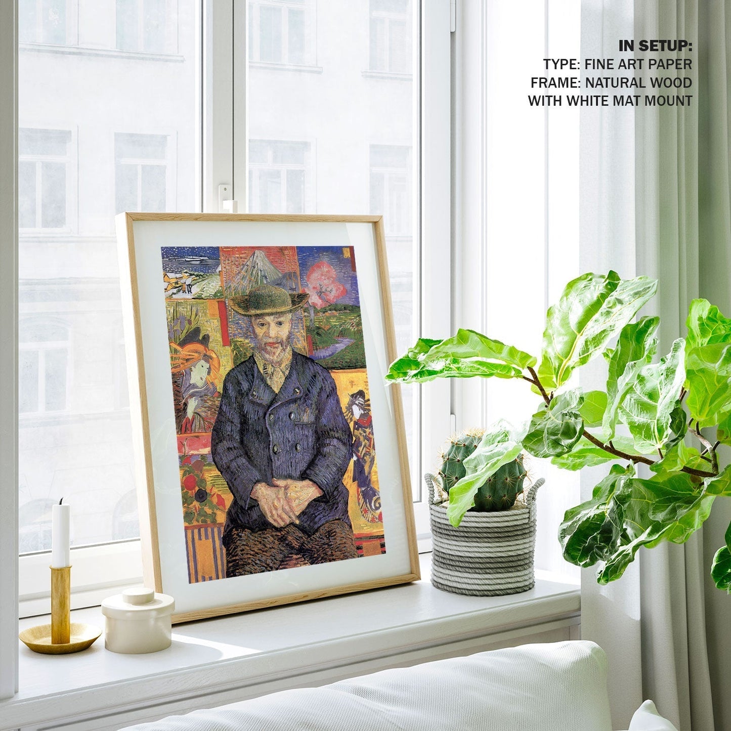 Van Gogh portrait of pere, Vincent Van Gogh Painting