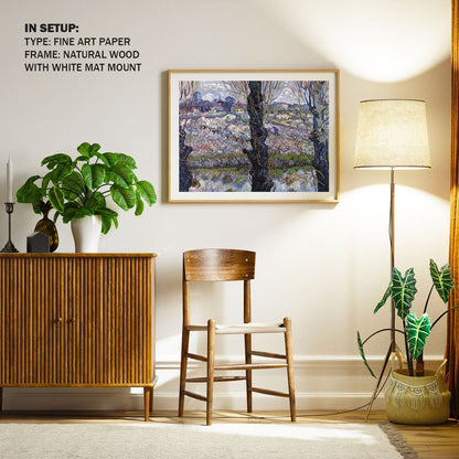 View of Arles Orchards, Van Gogh Painting