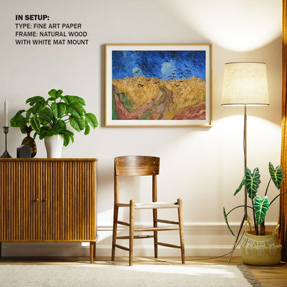 Wheatfield with Crows, Van Gogh Painting