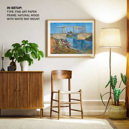 he Langlois Bridge at Arles, Van Gogh Painting