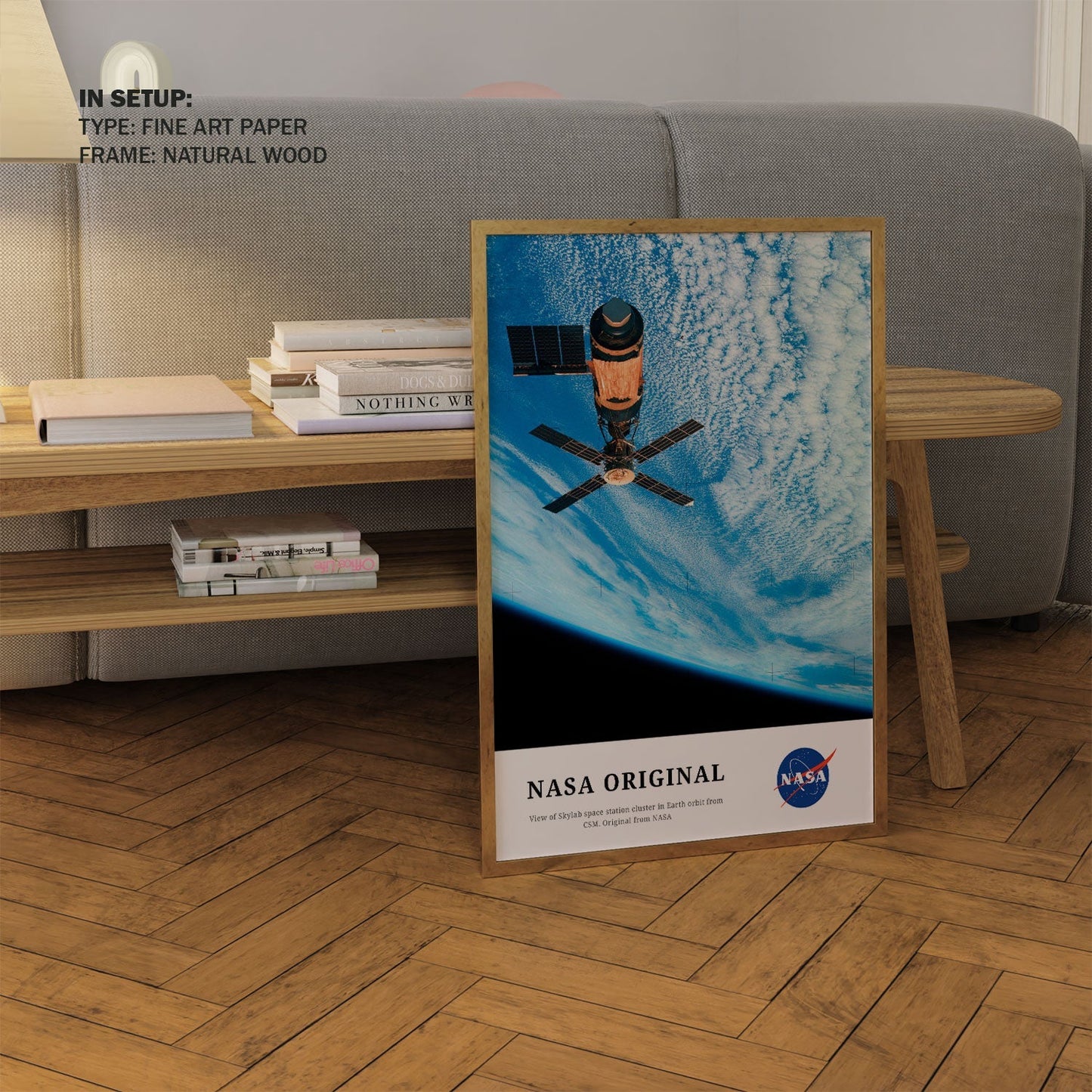 View of Skylab space station, NASA Art Posters