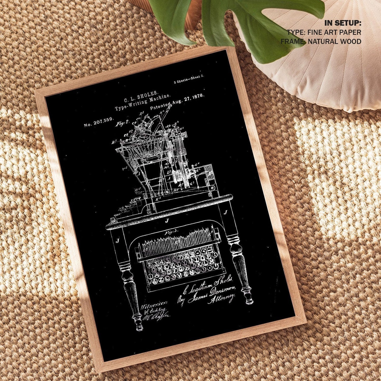 Qwerty keyboard, Blueprint Patent Art