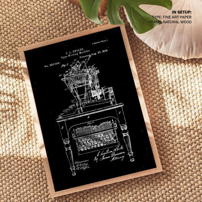 Qwerty keyboard, Blueprint Patent Art