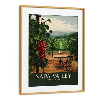 NAPA VALLEY - CALIFORNIA, BAR art print featuring vineyards and a cozy cafe setting to elevate your decor.