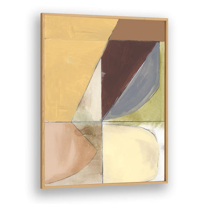 DUSTY PINK YELLOW ABSTRACT II , ABSTRACT PAINTINGS