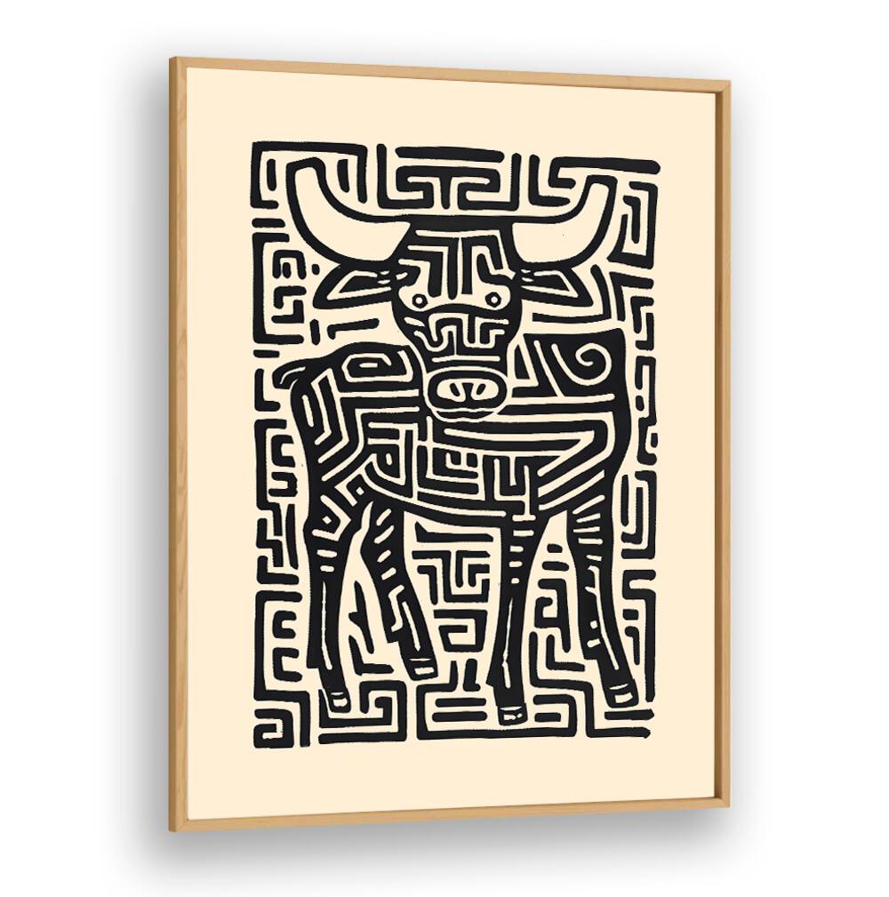 Stylish TAURUS NO II, ZODIAC poster showcasing unique bull design, perfect for home decor lovers.