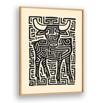 Stylish TAURUS NO II, ZODIAC poster showcasing unique bull design, perfect for home decor lovers.