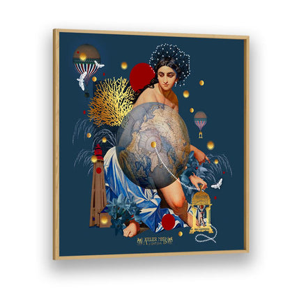 Support for Peace, Surreal Art Prints features a serene scene promoting global harmony, perfect for home or office décor.