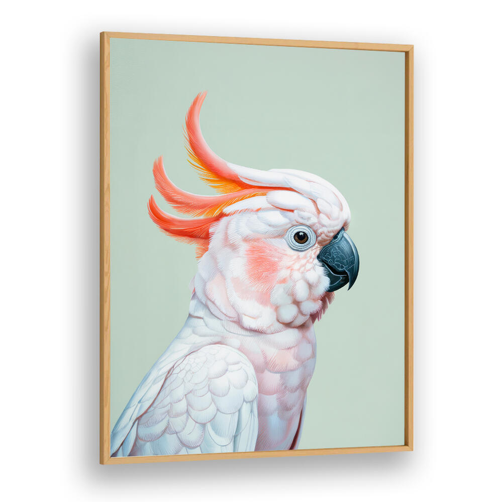 WHITE COCKATOO I , ANIMAL PAINTINGS