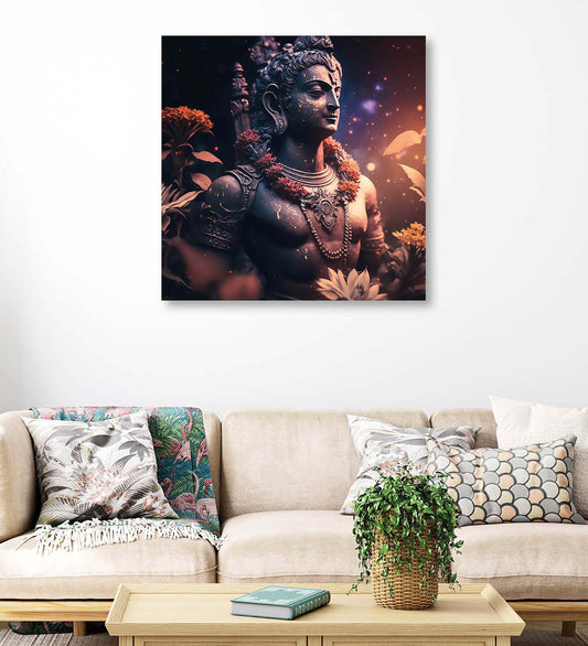 Captivating Divine Hindu God Wall Art Painting