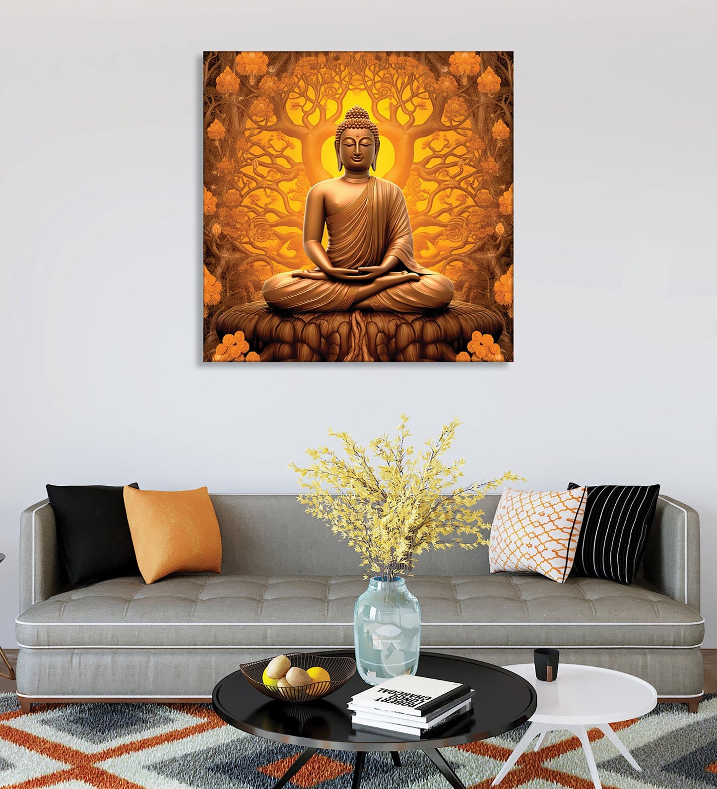 The Gift of Inner Peace: Exquisite Buddha Canvas Painting for Every Occasion