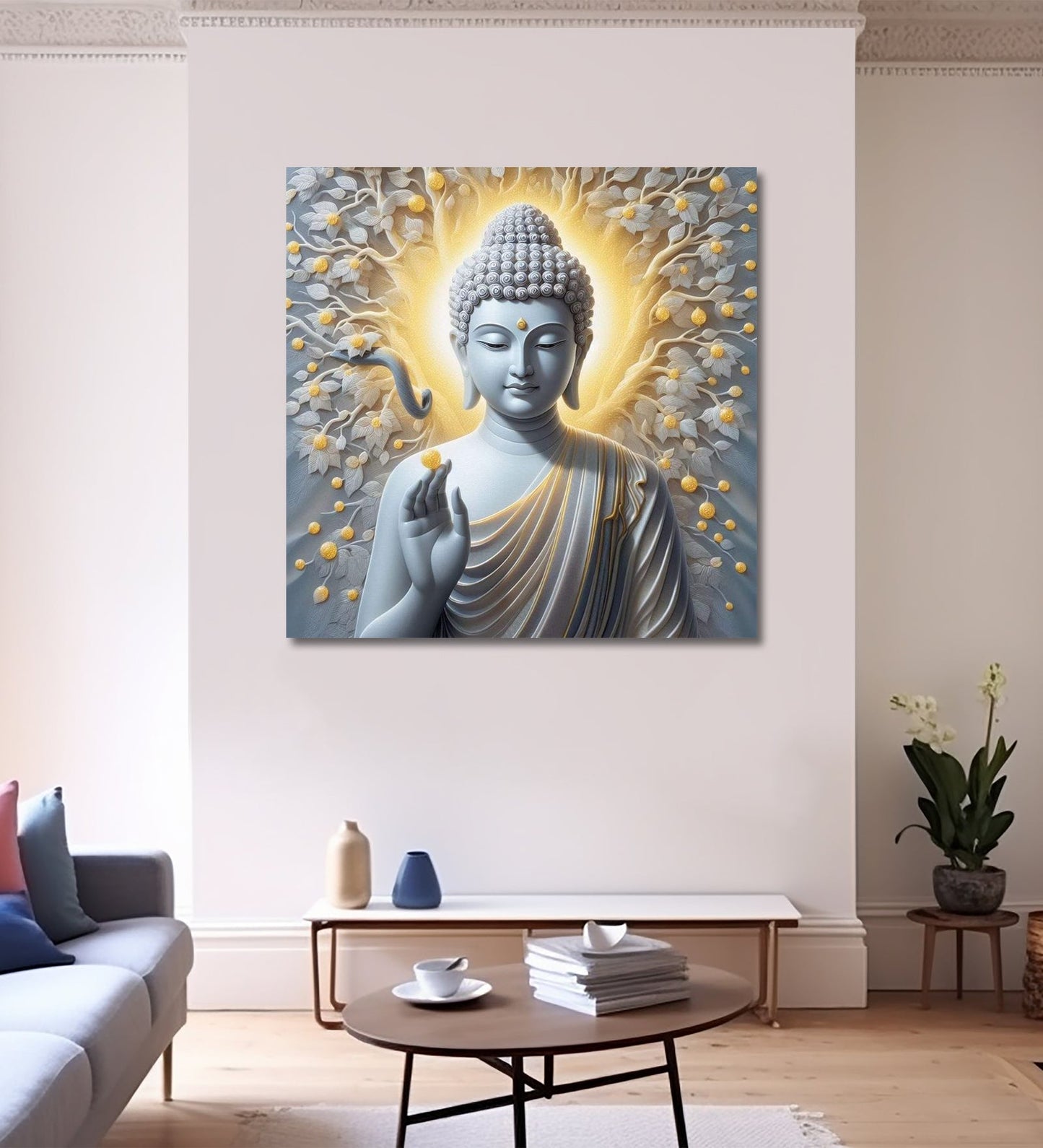 Gautama Buddha Canvas Painting - The Embodiment of Peace