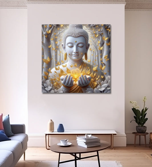 Illuminate Your Home with the Serenity of Buddha Canvas Art