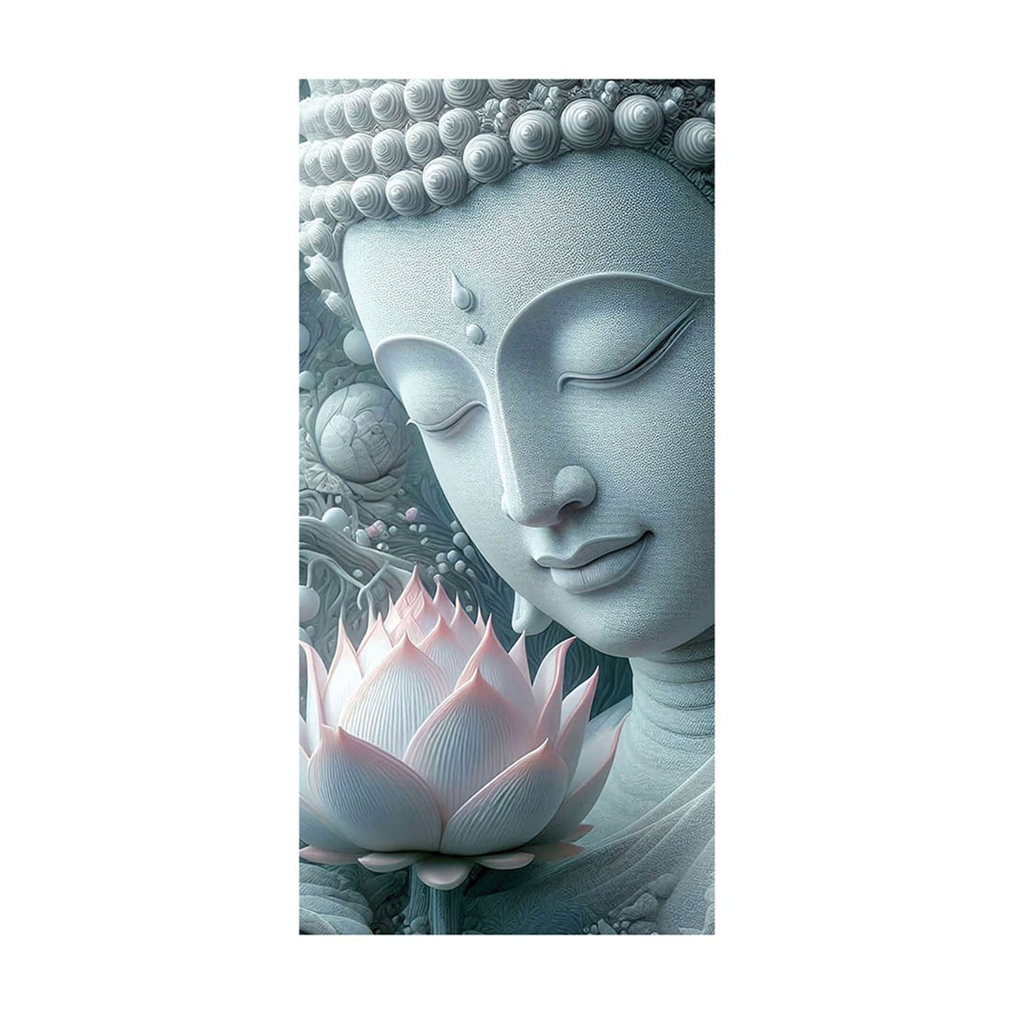 Tranquil Buddha with Lotus: A Symbol of Enlightenment and Purity