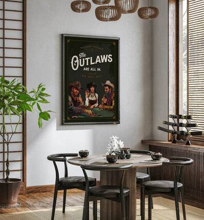 OUTLAWS  POKER , BAR & CAFE ART