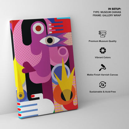 Man and Woman Abstract, Pablo Picasso Style Painting