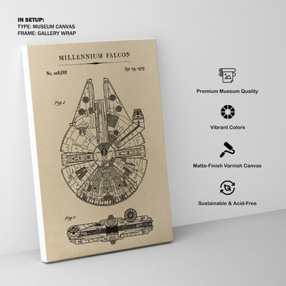 Millennium Falcon, Blueprint Patent Art