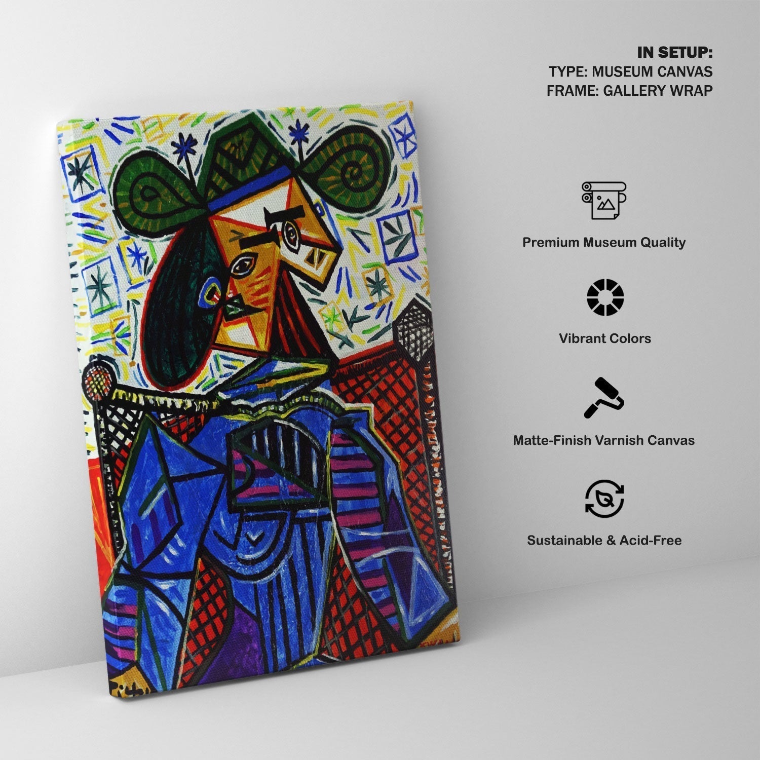 Dora Maar in an Armchair, Pablo Picasso Painting