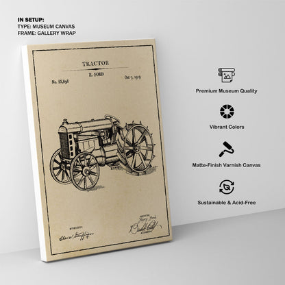 Tractor, Blueprint Patent Art
